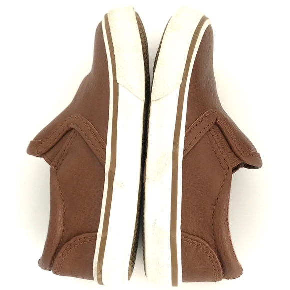 Circo Brown Leather Slip Ons - Picture 6 of 7